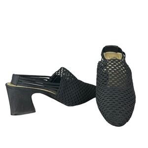 Vintage 90s Mootsies Tootsies Romance Black Tai Silk Heels Black Size 9.5